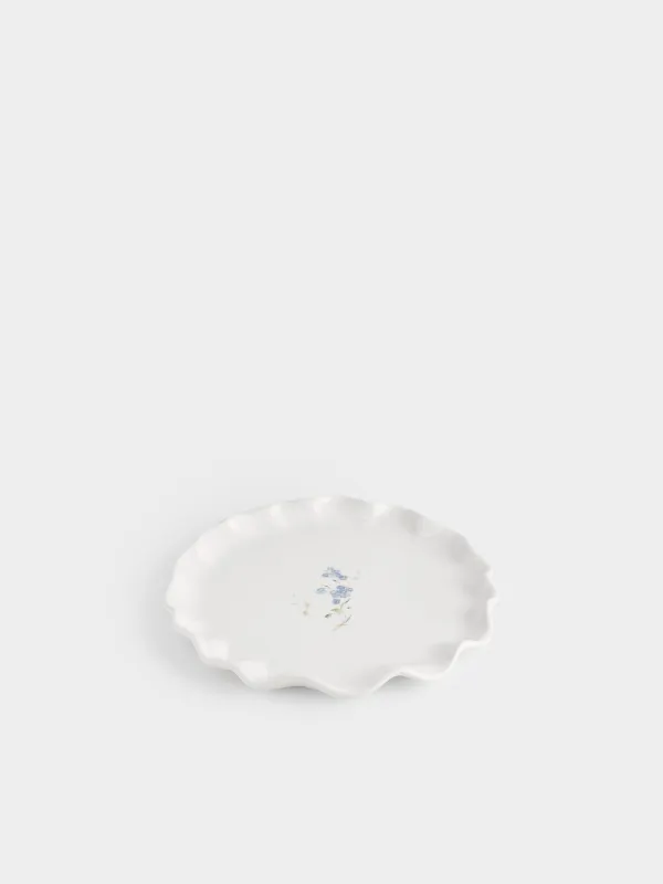 Блюдо, 25 см, Незабудка, Crumple flower, image-0