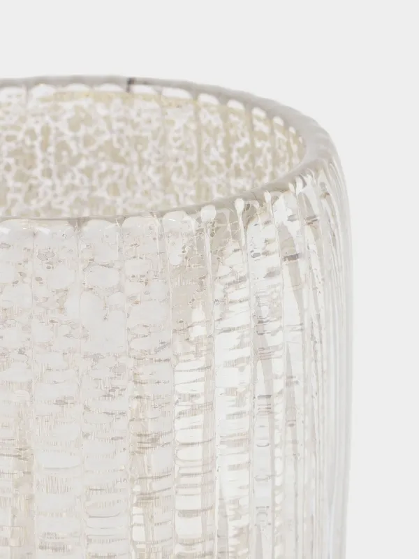 Стакан для ванной комнаты, 10 см, стекло, золотистый, Patina rib, image-3