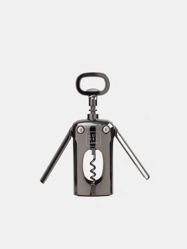 Штопор рычажный, 18 см, металл, темно-серый, Titanium, image-0