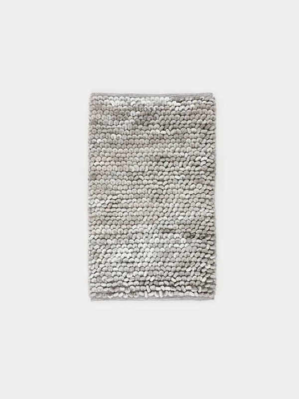 Коврик, 50х80 см, полиэстер/хлопок, серый, Bubbles, image-0