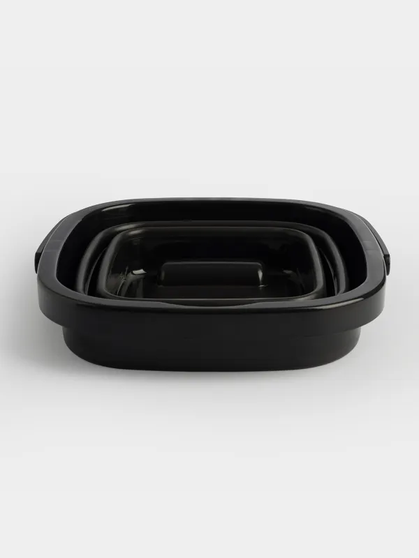 Ведро складное, 5 л, пластик/резина, квадратное, черное, Foldaway black, image-3