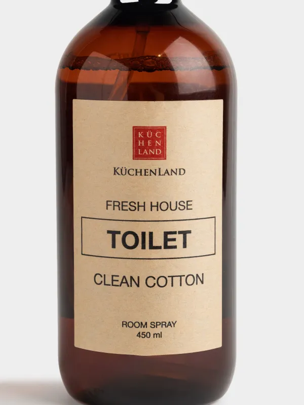 Спрей ароматический, 450 мл, для туалета, Clean Cotton, Fresh house, image-2