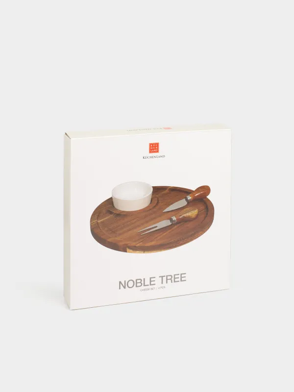 Набор для сыра, 4 предмета, Круг, Noble tree, image-5