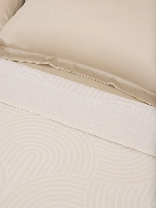 Покрывало, 220х240 см, полиэстер/хлопок, песочно-бежевое, Арка, Arch, image-1