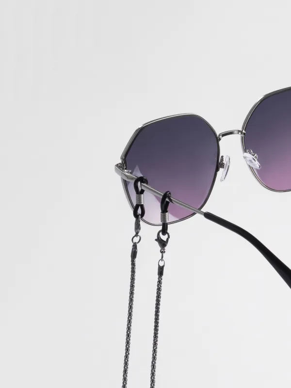 Цепочка для очков, 73 см, металл, черная, Плетение, Skye, image-2