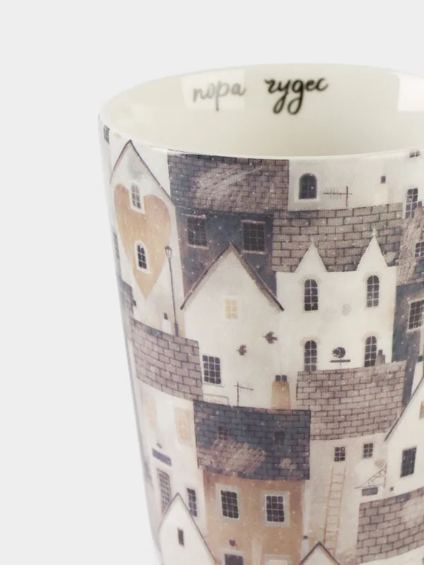 Кружка, 420 мл, фарфор N, Город, House built, image-2
