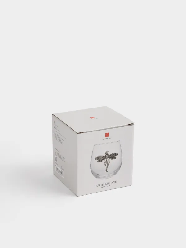 Стакан, 10 см, 480 мл, стекло Б/металл, Стрекоза, Lux elements, image-4