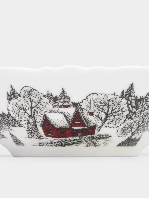 Салатник, 15х5 см, 290 мл, фарфор N, белый, Дом в лесу, Forest house, image-3