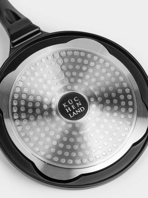 Сковорода для яиц и оладий, 22 см, 4 отд, с покрытием, алюминий, Смайл, Action, image-5