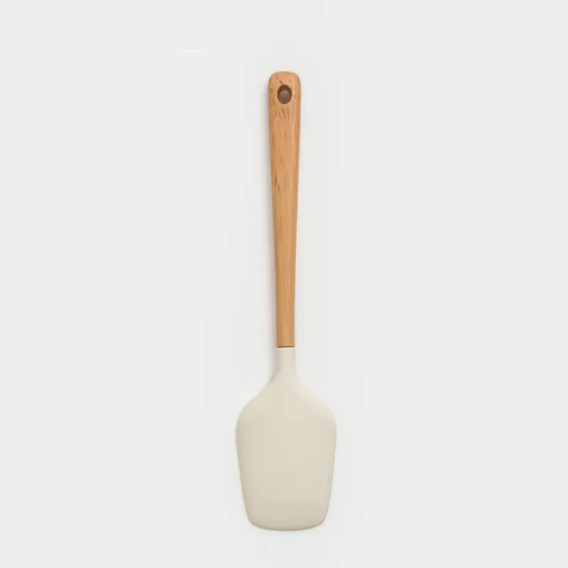 Лопатка, 22 см, силикон/пластик, бежевая, Letia