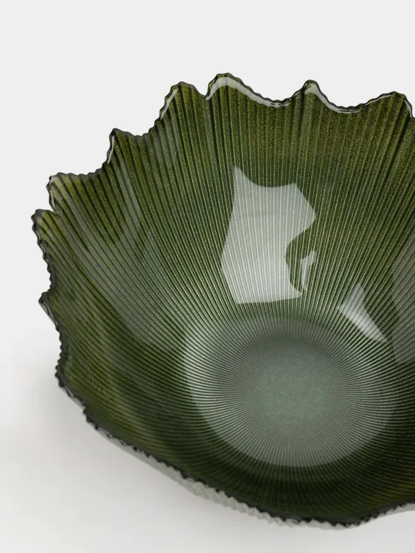 Салатник, 25х10 см, 1,9 л, стекло Р, зеленый, Ribby color, image-2