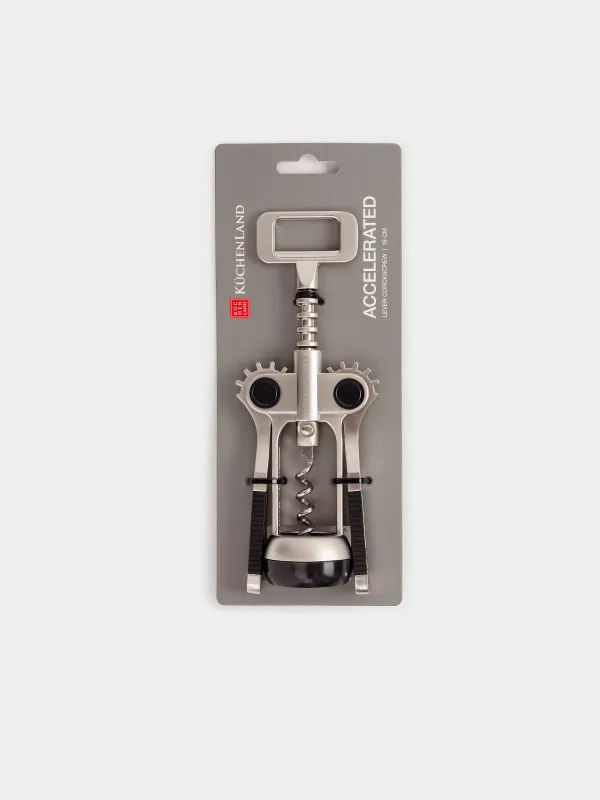 Штопор рычажный, 18 см, металл/пластик, Accelerated, image-6