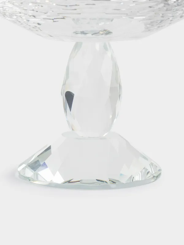 Блюдо на ножке, 20х15 см, кристальное стекло, Lux crystal, image-1