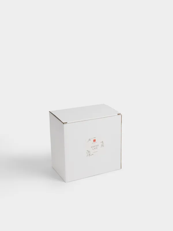 Блюдо пасхальное, 15х10 см, 6 отд, керамика D, молочно-коричневое, Кролик c венком, Easter lace, image-5