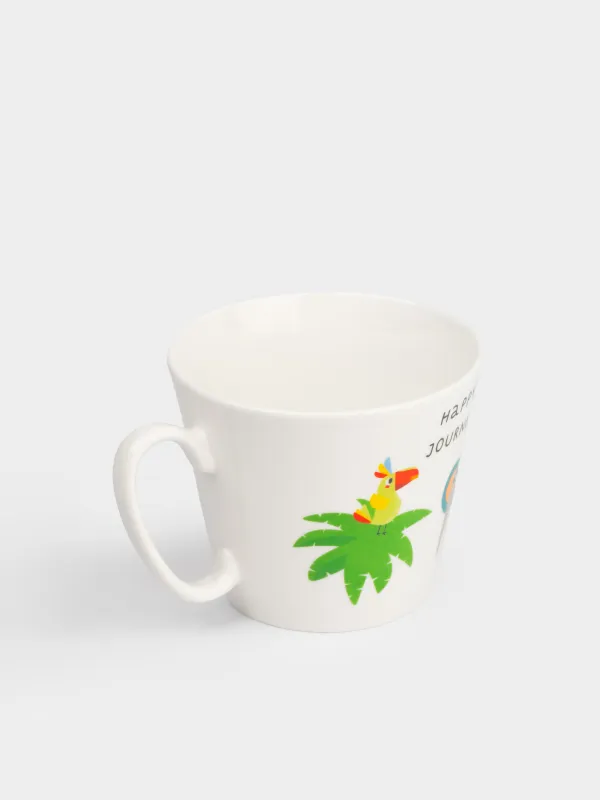 Кружка, детская, 280 мл, фарфор N, белая, Сафари, Jungle, image-2