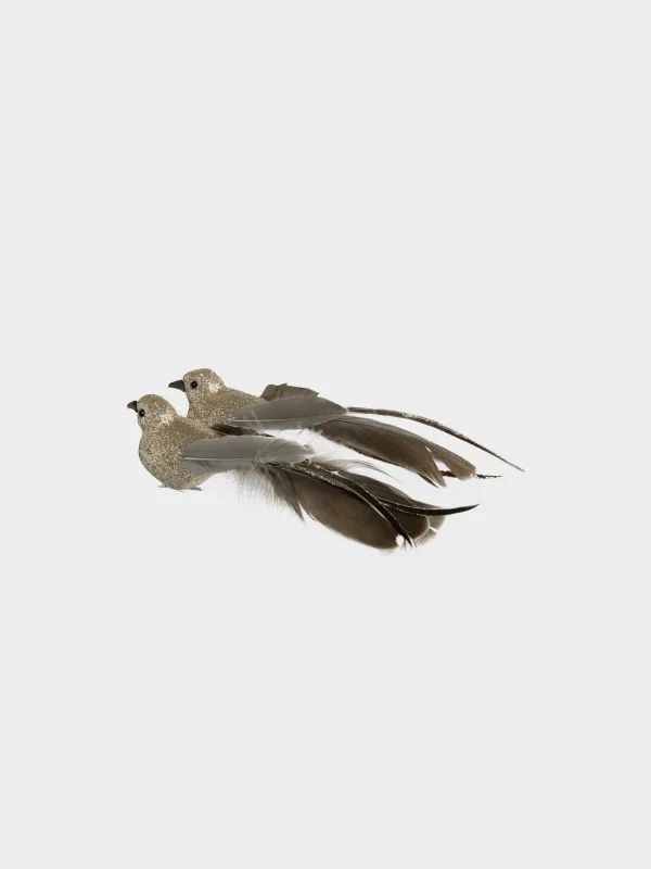 Украшение декоративное, 19 см, 2 шт, на клипсе, Птица, Birds NY, image-1