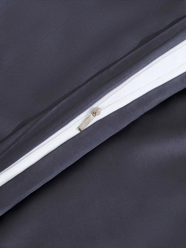 КПБ евро, бамбук, серо-синий, Pure bamboo, image-6