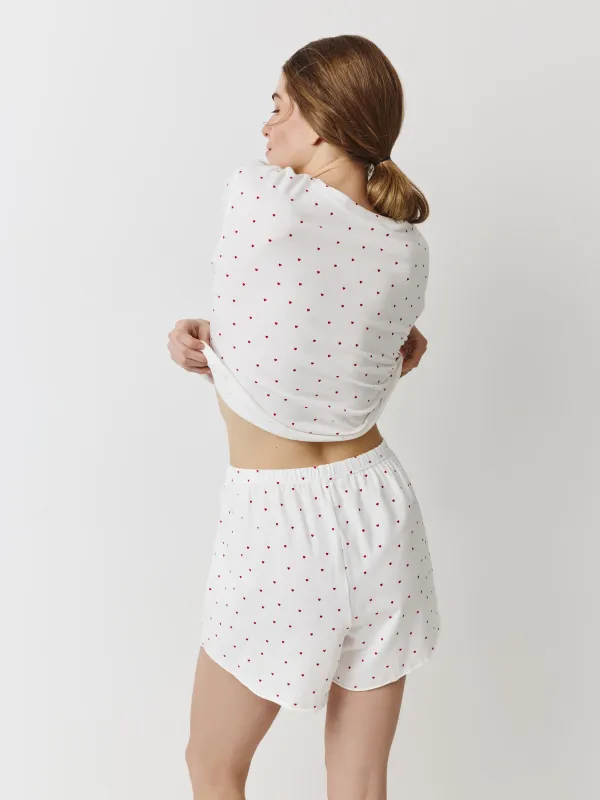 Комплект женский, домашний, футболка/шорты, Mariona, image-4