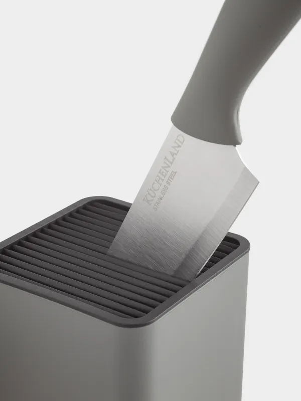 Набор ножей, 5 предметов, в подставке, Grey steel, image-7