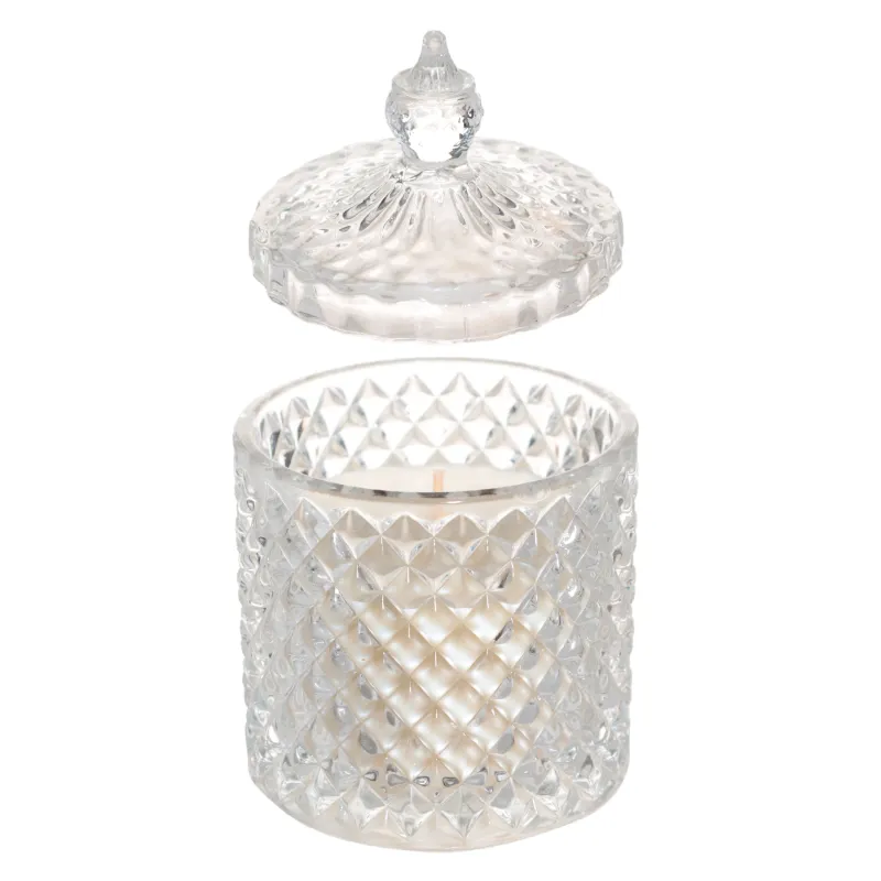 Свеча ароматическая, 13 см, в подсвечнике, с крышкой, стекло, Lime Basil, Odorous, image-1