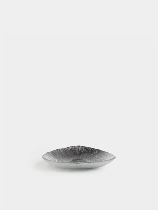 Тарелка десертная, 16 см, стекло, серебристо-серая, Angle, image-2