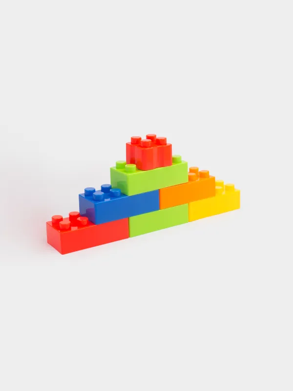 Конструктор, 41х21 см, пластик, Машинка с кубиками, Hobby kids, image-4