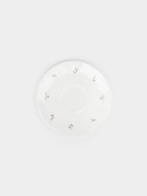 Пара чайная, 2 перс, 4 пр, 180 мл, фарфор N, белая, Нежные цветы, El floria, image-3