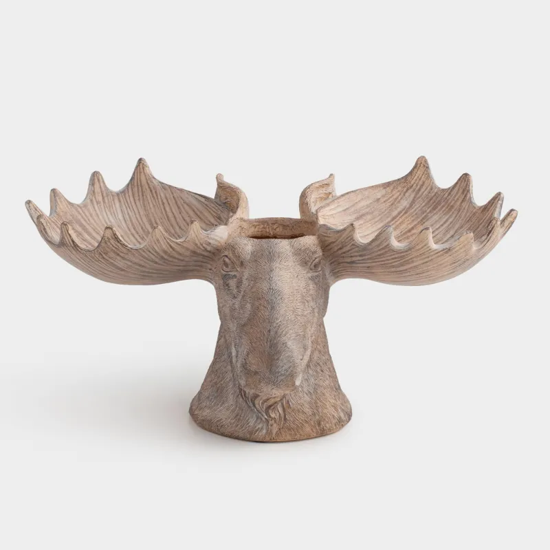 Менажница, 36х21 см, 3 отд, полирезин, коричневая, Лось, Moose story