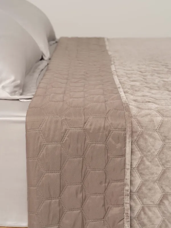 Покрывало, 220х240 см, стеганое, Соты, Lion, Stitch velvet, image-2