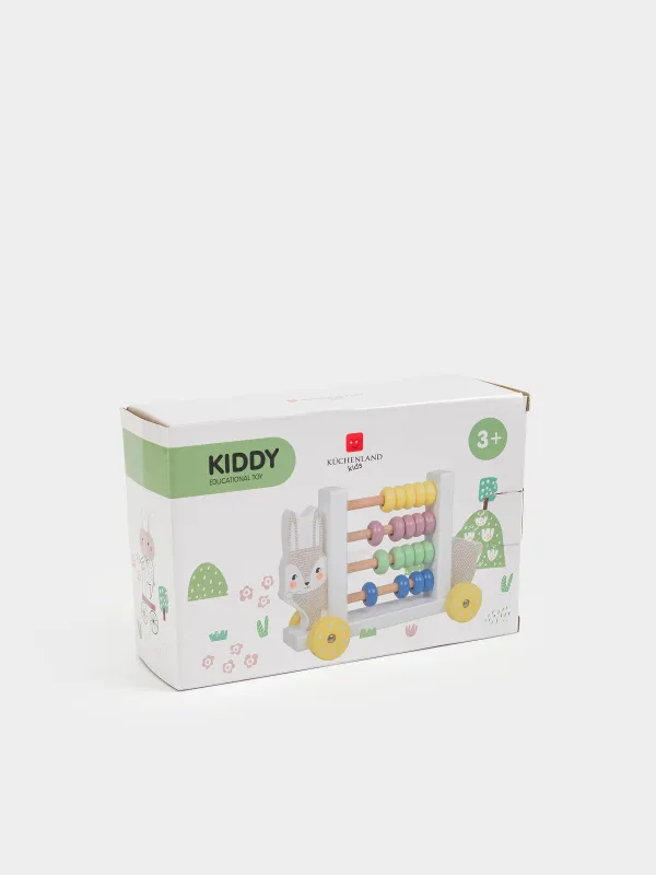 Игрушка развивающая, 20 см, Счеты на колесах, Kiddy, image-4