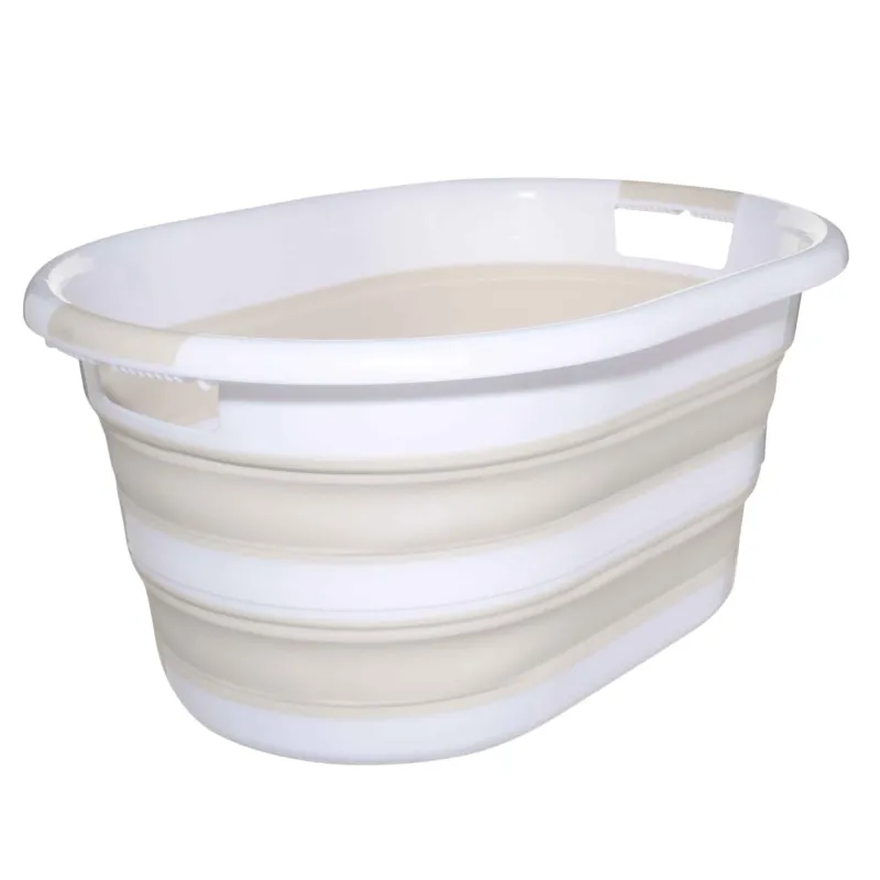 Таз складной, 24 л, резина/пластик, серый, Foldaway, image-1