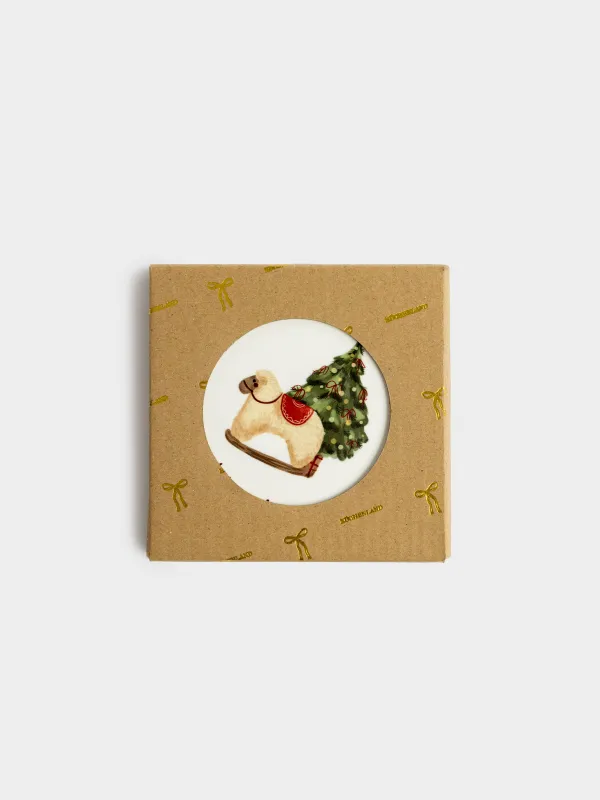 Подставка под кружку, Овечка и елка, Christmas lamb, image-3