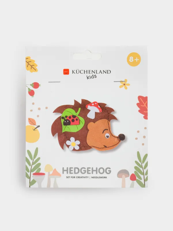 Набор для творчества, 13х15 см, рукоделие, фетр, подвеска, Ежик, Creativity, image-0
