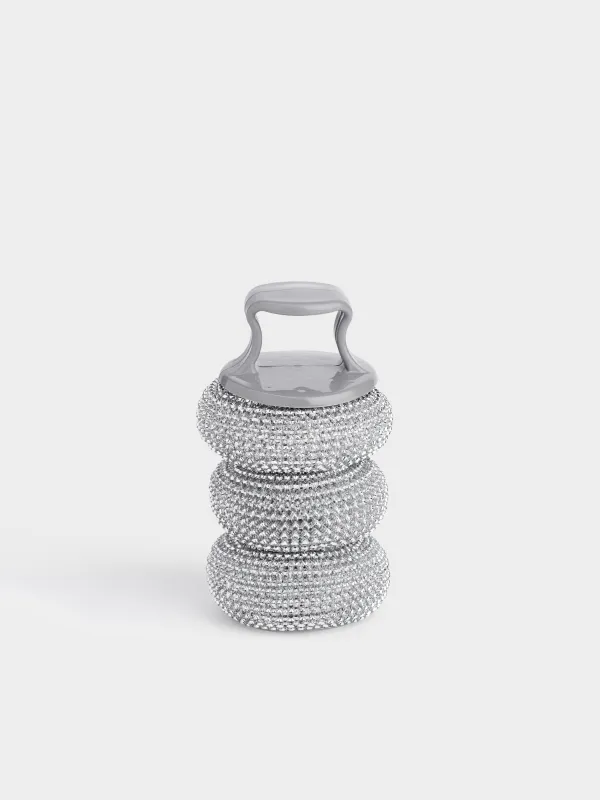 Губка для уборки, с коротким держателем, пластик, Clean, image-0