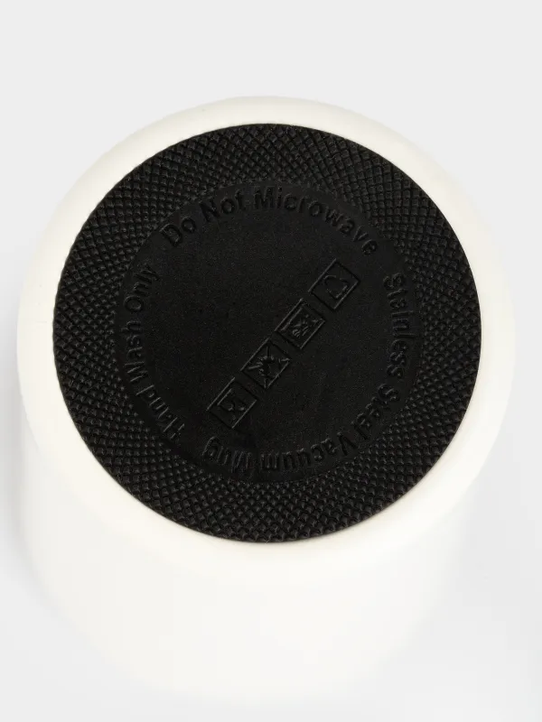 Термокружка, 380 мл, сталь/пластик, бежевая, матовая, Inalterable, Voyage, image-5