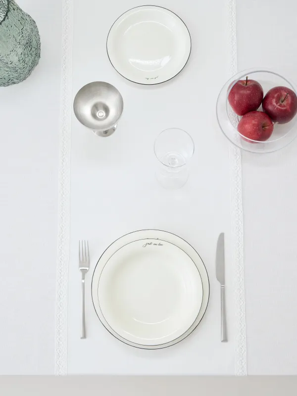 Дорожка настольная, 40х160 см, водоотталкивающая, Кружево, Comely lace, image-5