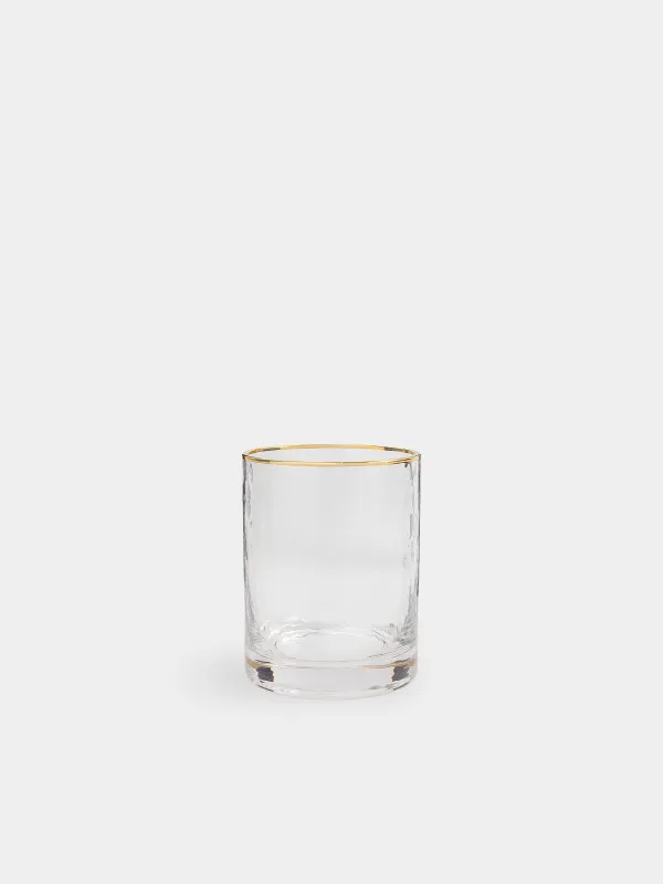 Стакан для виски, 300 мл, 2 шт, с золотистым кантом, Ripply gold, image-2