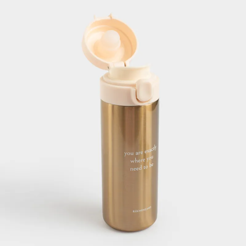 Термокружка, 400 мл, сталь, золотистая, Classic gold, image-2