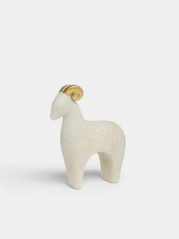 Статуэтка, 14 см, Баран, Sheep gold, image-0