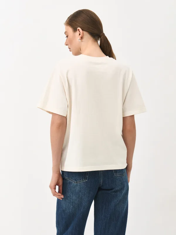 Футболка женская, бежевая, Adrianna, image-6