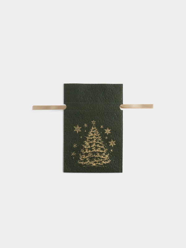 Мешок подарочный, 20х30 см, с завязками, Ель, Night spruce, image-0