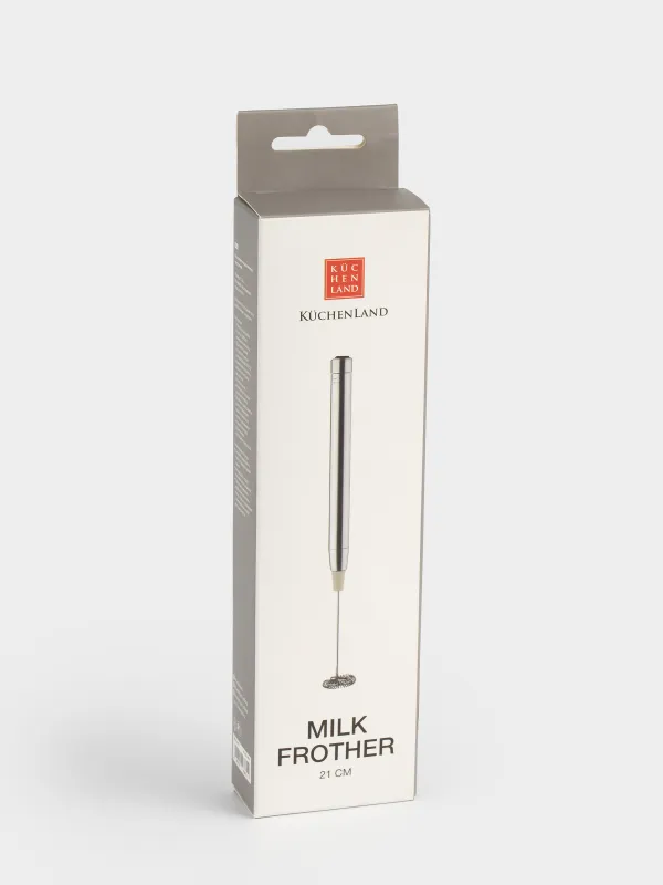 Вспениватель для молока, 21 см, погружной, сталь, бежевый, Cappuccino, image-3