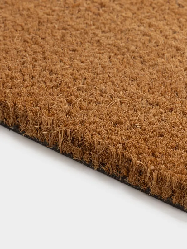 Коврик придверный, 40х80 см, кокос/ПВХ, коричневый, Basic, image-2
