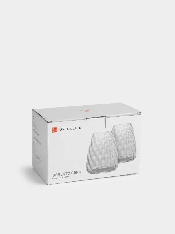 Стакан, 11 см, 460 мл, 2 шт, стекло, перламутр, Sorento bend, image-3