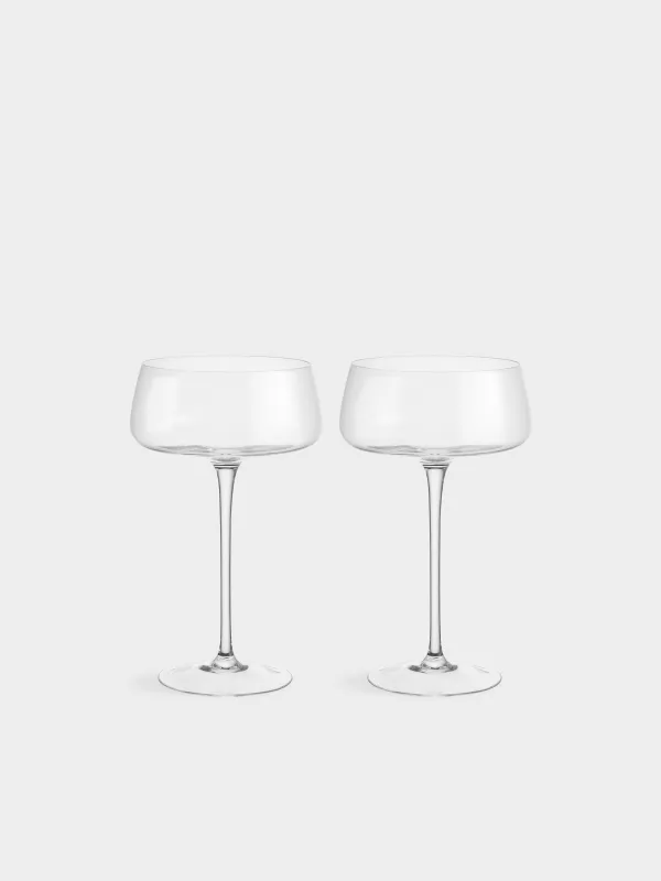 Бокал-креманка для шампанского, 350 мл, 2 шт, кристальное стекло, Lienza, image-0
