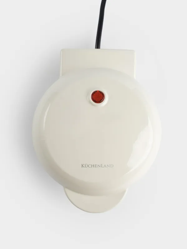 Вафельница, электрическая, 550 Вт, бакелит/металл, бежевая, Снежинка, Laneri, image-4