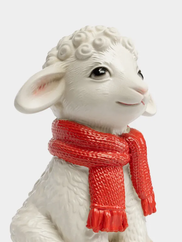 Статуэтка, 15 см, Овечка в шарфе, Cute sheep, image-1