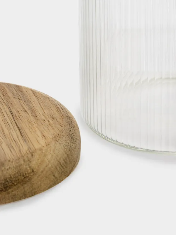 Банка для сыпучих продуктов, 1 л, Ribby wood, image-2