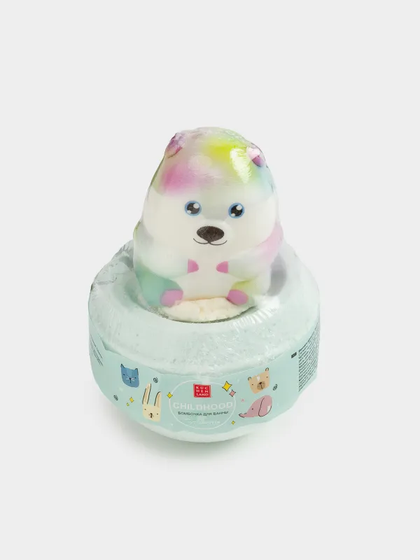 Бомбочка для ванны, 130 гр, светло-голубая, Тутти-фрутти, в ассортименте, Childhood, image-2