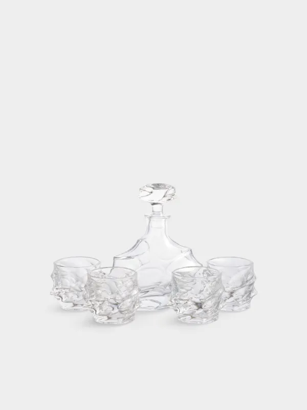 Набор для виски, 5 предметов, графин/стаканы, Peak, image-0